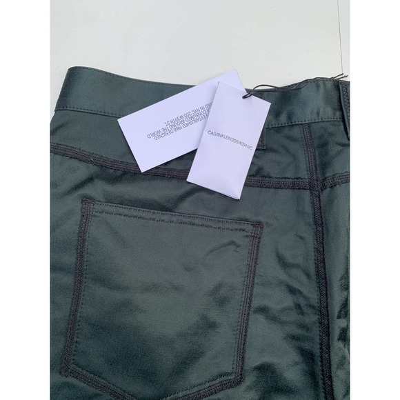 Calvin Klein 305W39NYC x Raf Simons SS18 Runway Satin Green Pants - Picture 9 of 11